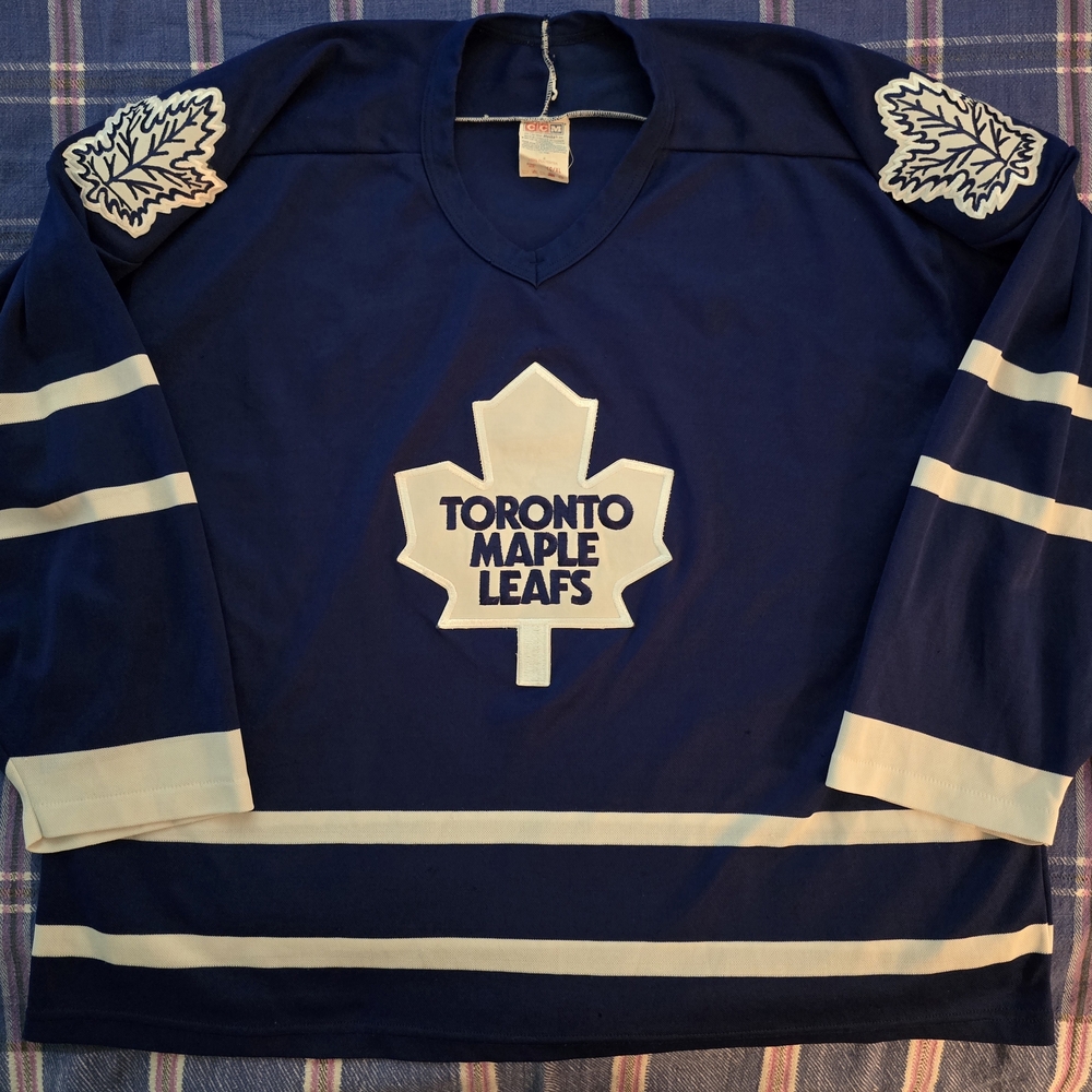 CCM Toronto Maple Leafs Blue and White Jersey